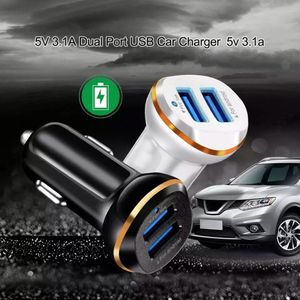 Chargeur de voiture USB double port 3A à charge rapide, prix de gros, pour téléphone portable - Product Image 4