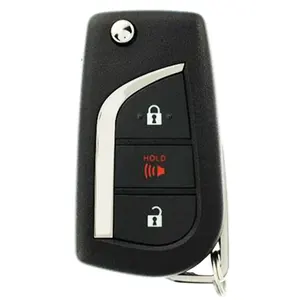 مفتاح سيارة عن بعد, مفتاح سيارة عن بعد لـ 2017-2018 Toyot Coroll-a 3-زر مفتاح قابل للطي عن بعد PN 89070-12C20 HYQ12BFB