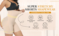 Pour HEXIN grande taille Shapewear femmes taille haute contrôle du ventre body respirant bout à bout minceur ventre court body