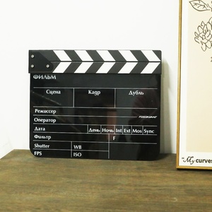 Clapboard en acrylique / Planche en ardoise - Accessoire de réalisateur pour le cinéma et la photographie - Product Image 5