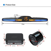 Kit de capteurs de stationnement à affichage LED, kit de capteurs de recul, capteur de recul, assistant de conduite sécurisée