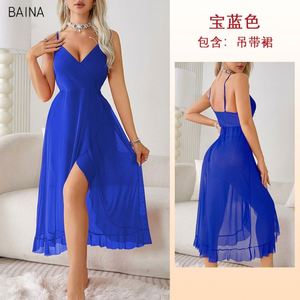 Sexy <b>Lingerie</b> V-Neck Backless Sleeveless Suspender Dress for Nightclubs - Product Image 5