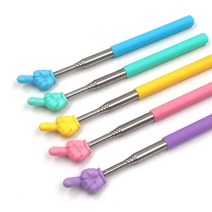 Puntero telescópico de acero inoxidable para lectura infantil, puntero de dedo, puntero para pizarra, varita de enseñanza para profesores - Product Image 5