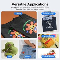 Imprimante DTF A3 améliorée L1800 avec four et kit de transfert de film pour l'impression sur t-shirts en tissus foncés et clairs