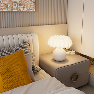 Lumd lampada <span class=keywords><strong>da</strong></span> <span class=keywords><strong>tavolo</strong></span> a fungo crema vento ceramica protezione per gli occhi <span class=keywords><strong>noleggio</strong></span> lampada <span class=keywords><strong>da</strong></span> comodino camera calda ragazza ins camera <span class=keywords><strong>da</strong></span> letto luce notturna - Product Image 5