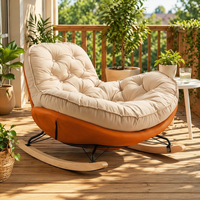 Fauteuil Pingouin Contemporain pour Adultes, Canapé Relaxant Moderne pour Salon, Bureau à Domicile, Balcon avec Fonction Bascule