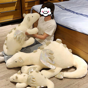 Linkbrand regalo per bambini Swag giocattoli di peluche verde drago malvagio imbottiti cuscino morbido Dinos ali volanti bianco <span class=keywords><strong>abbraccio</strong></span> di peluche per dormire - Product Image 3
