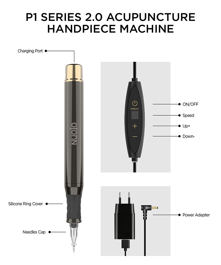 OEM high quality skin lips eyebrow microblading pmu digital machine permanent makeup brows pen