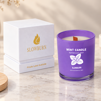 Bougie parfumée de haute qualité personnalisée, vente en gros, emballage de luxe avec logo pour bougie parfumée, cadeaux de fête