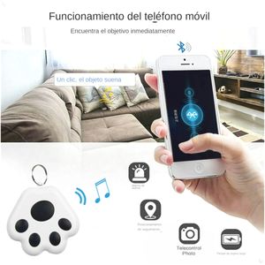 Traceur <span class=keywords><strong>GPS</strong></span> intelligent Bluetooth WiFi/4G pour animaux de compagnie, mini <span class=keywords><strong>pendentif</strong></span> porte-clés patte de chien avec localisateur bidirectionnel, dispositif anti-perte iOS/Android - Product Image 5
