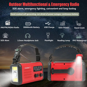 <span class=keywords><strong>Radio</strong></span> d'urgence 20000mAh <span class=keywords><strong>Radio</strong></span> à manivelle, AM FM NOAA Alerte météo <span class=keywords><strong>Radio</strong></span> solaire avec lampe de poche et chargeur de téléphone pour les ouragans - Product Image 5