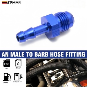 อะแดปเตอร์ข้อต่อแบบเสียบ EPMAN 10 ชิ้น ทำจากอะลูมิเนียม สำหรับสายยางขนาด AN6/AN8 ตัวผู้ ต่อกับข้อต่อแบบเสียบขนาด 1/2" 5/16" 3/8" 6/25" นิ้ว - Product Image 1