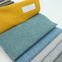 Tissu d'ameublement 100 % polyester teint, respirant, coupe-vent, hydrofuge, style sergé, motif slub, pour lits et textiles de maison