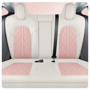 ที่หุ้มเบาะรถยนต์หนังสีชมพู, ที่คลุมเบาะป้องกันฝุ่นสำหรับเทสลาเหมาะสำหรับรถส่วนใหญ่ - Product Image 2