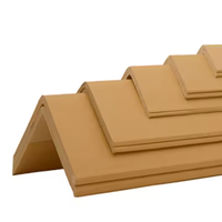 Protecteur d'angle en carton kraft ondulé dur fort protecteur de bord de mur en carton d'angle de papier