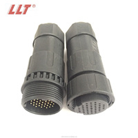 Fiche électrique LLT 37Pin Cable IP68 Multi Pin Waterproof 2 3 4 5 6 8 12 18 20 24 36 Pin Wire Terminal Connector