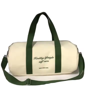 Bolsa de lona de viaje grande resistente personalizada para gimnasio, bolsa de lona impermeable para deportes - Product Image 1