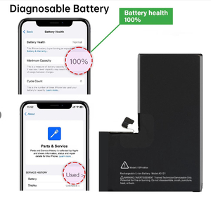 Batería de diagnóstico sin soldadura de 4422 mAh y 0 ciclos con 100% de salud, sin pop-ups, para iPhone 15 Pro Max, CE RoHS - Product Image 1