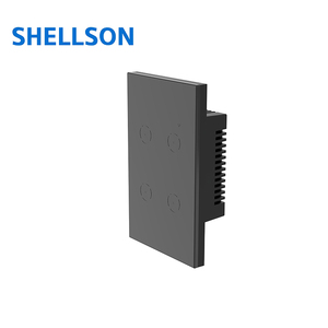 118 Ons Type Zwart Wit Glazen Paneel 4 Bende Licht Interruptor Inteligente Tuya Elektrische Wifi Touch Wall Slimme Schakelaar - Product Image 6