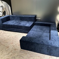 Sofá Cama Modular Seccional Plegable - Muebles Modernos de Lujo para Sala de Estar, Tapizados en Tela Ecológica, para Apartamentos y Villas