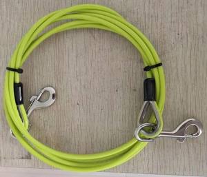 Bleu 50 'Long <span class=keywords><strong>quatre</strong></span> pattes chien course corde ASTM Standard soudé coupe plié câble d'attache pour l'exercice de chien en plein air - Product Image 5