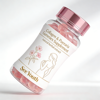 Gummies de collagène Pueraria pour l'augmentation mammaire, 100% ingrédients naturels, soutien immunitaire et santé, 60 unités