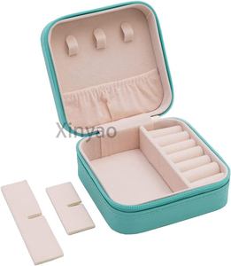 Biểu Tượng Tùy Chỉnh Mini Đồ Trang Sức Du Lịch Trường Hợp Nhỏ Xách Tay Jewellry Tổ Chức Hiển Thị Hộp Lưu Trữ Cho Nhẫn Bông Tai Dây Chuyền Quà Tặng - Product Image 2
