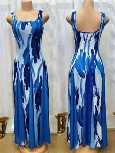 Abito lungo da donna senza spalline, <span class=keywords><strong>plissettato</strong></span>, stampato, a fantasia unita, aderente, con gonna ampia e vita modellata, senza maniche - Product Image 2