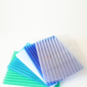 แผ่น<span class=keywords><strong>หลังคา</strong></span>โพลีคาร์บอเนตแผ่นพลาสติกกลวงโพลีคาร์บอเนตสองชั้นแสงแดด<span class=keywords><strong>ใส</strong></span> - Product Image 2