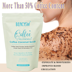 Exfoliante Corporal de Azúcar Moreno y Café, Exfoliante Natural para una Piel Suave y Radiante, Hidratante y Reductor de <span class=keywords><strong>Celulitis</strong></span>, Calidad de Spa - Product Image 1