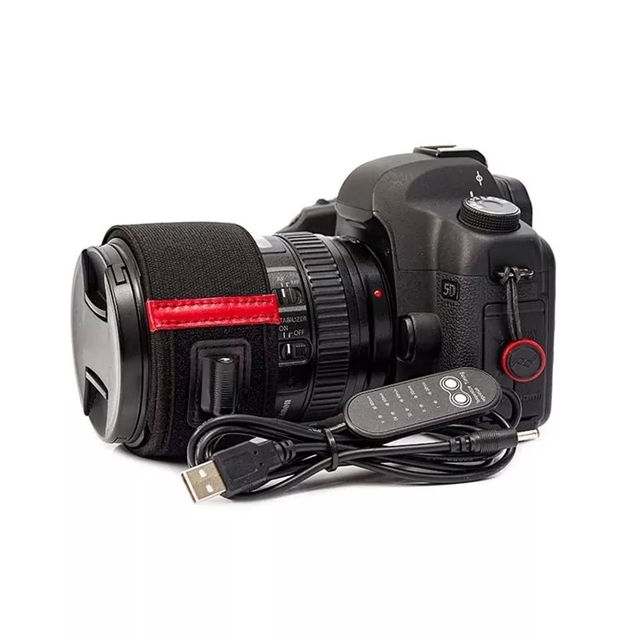 Temperature Control DSLR Camera Lens Strap Anti Fog USB Lens Warmer Dew Heater Strip for Telescopes