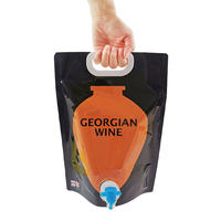 Feuille d'aluminium 2L 3L 5L pour pochette de jus de pomme avec sac Vitop dans une boîte sac zip-lock en plastique pour emballage de whisky et de bière