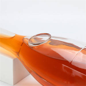 JINGNA 700ml Bouteille d'alcool en verre pour Champagne Whisky Vodka <span class=keywords><strong>Rhum</strong></span> Gin avec prix de gros avec couvercle - Product Image 3