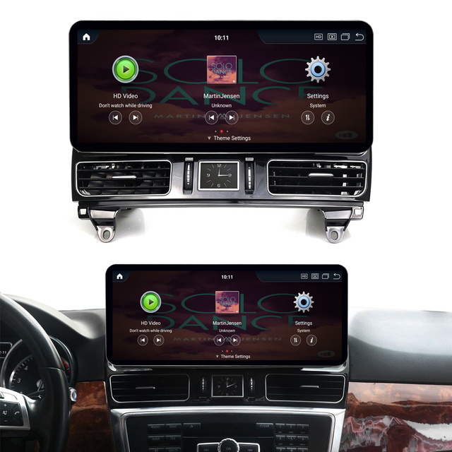 15.8 Inch Full Touch Screen Android Car GPS Navigation Carplay WIFI Stereo Audio for Mercedes ML GL W166 X166 GLE 250 Dashboard