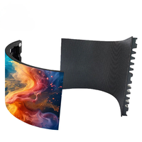 Module LED souple flexible d'intérieur P1.25, panneau LED incurvé personnalisable pour mur vidéo publicitaire d'intérieur