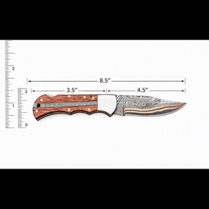 Couteau de poche africain multifonctionnel fait main de haute qualité, lame en acier au carbone poli de 3 pouces, orientation de la main réglable - Product Image 2