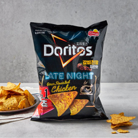 Geïmporteerde Korea Doritos 'S Avonds Laat Chips Gebraden Kip Smaak Groentesnacks Laaggeprijsde Exotische Snackverpakking