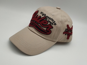 Casquette de baseball rétro américaine pour femme, en jean délavé à trous, à visière large, motif lettres, pour tête large - Product Image 3
