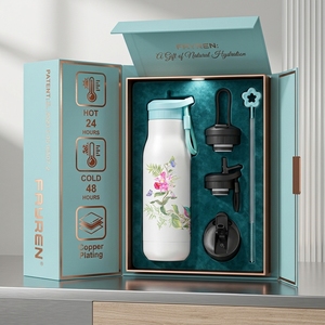 Botella de Agua Aislada de Acero Inoxidable 304 FAYREN al por Mayor, Caja de Regalo, Vaso de Viaje Reutilizable Personalizado - Product Image 1