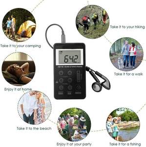 Radio de Bolsillo AM FM de Doble Banda MA-103, Pantalla LCD de 500 mAh, Receptor de Audio Estéreo Portátil Recargable - Product Image 2