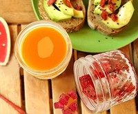 Botol Kaca Mason Jar 4oz untuk Penyimpanan Kaviar Kedap Udara dengan Tutup, Wadah Makanan Tahan Lama Transparan untuk Mengawetkan Acar, Selai, Madu