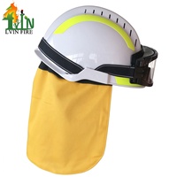 Casque de sauvetage léger pour pompiers forestiers avec écharpe pour conditions extrêmes de lutte contre les incendies en zone sauvage et en forêt
