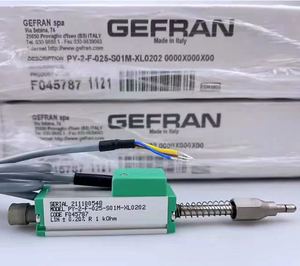 Nuevo Sensor de Desplazamiento Lineal con Reseteo Automático por Resorte Gefrans PY-2-C-010 Original, Serie PY2, Carrera de 10 mm, Conector Tipo C - Product Image 1