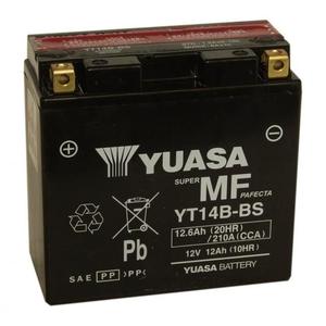 Batería Nueva para Motocicleta Yuasa YT14B-BS 12V 12Ah/12.6Ah 210A CCA 144Wh Super MF Perfecta - Product Image 1
