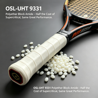 Granulés d'amide de polyéther (PEBA) OSL-UHT 9331, granulés résistants à la transpiration pour poignées de raquettes antidérapantes, doux et confortables