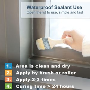Agente Impermeabilizante Transparente al por Mayor, Sellador <span class=keywords><strong>de</strong></span> Revestimiento Impermeable para Paredes Exteriores y Alféizares <span class=keywords><strong>de</strong></span> Ventanas, a Prueba <span class=keywords><strong>de</strong></span> <span class=keywords><strong>Fugas</strong></span> - Product Image 3