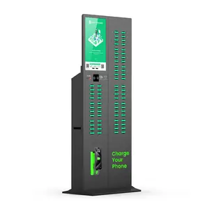 72 Slots Large Cabinet Embedded POS Vending Machine Sharing Power Bank Rental Station Charging Vent Station Rechargeable Machine