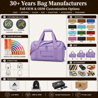 Sac de sport pour femme de haute qualité, léger, imperméable, avec compartiment à chaussures, séparation humide/sec, pour le sport, la remise en forme, les voyages, le week-end