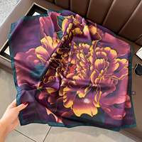 Hijab Poliester Segi Empat 70x70cm Kerudung Wanita Fashion Syal Penutup Kepala Bandana untuk Pemakaian Sehari-hari Grosir Jubah Wanita