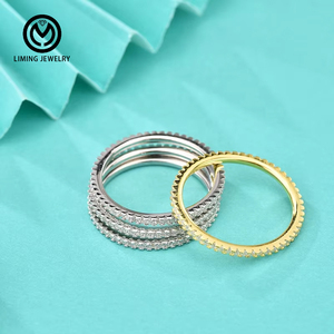 Anello Eternity GR13 in Argento Sterling 925, Lussuoso e Impilabile, con Diamanti e Zirconi, per Fidanzamento e <span class=keywords><strong>Matrimonio</strong></span>, <span class=keywords><strong>Gioielli</strong></span> Raffinati per Donne - Product Image 4